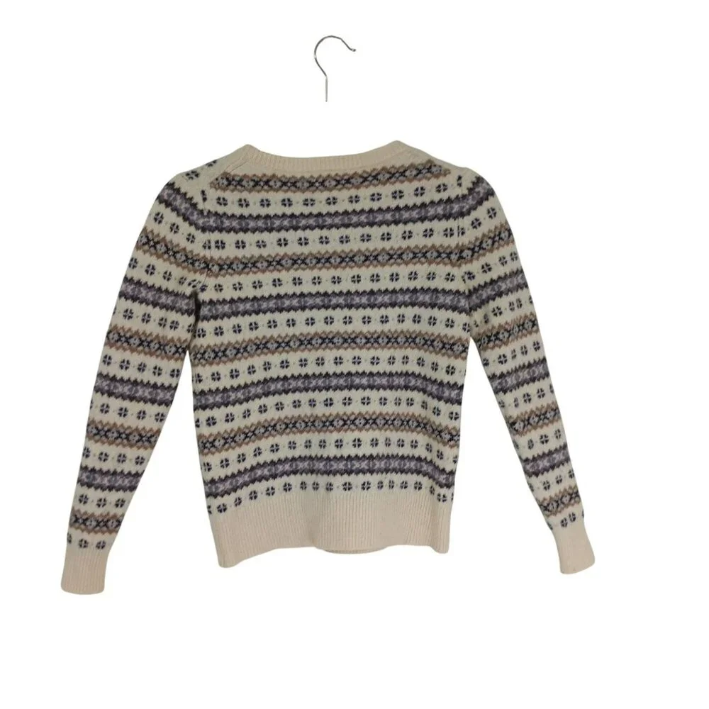 J. Crew Sweater 100% Lambs Wool Womens Size Small Fair Isle - Picture 7 of 10